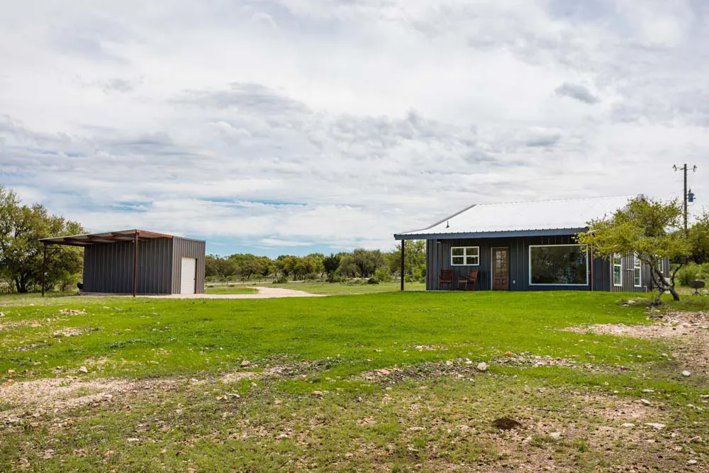 A modern metal house